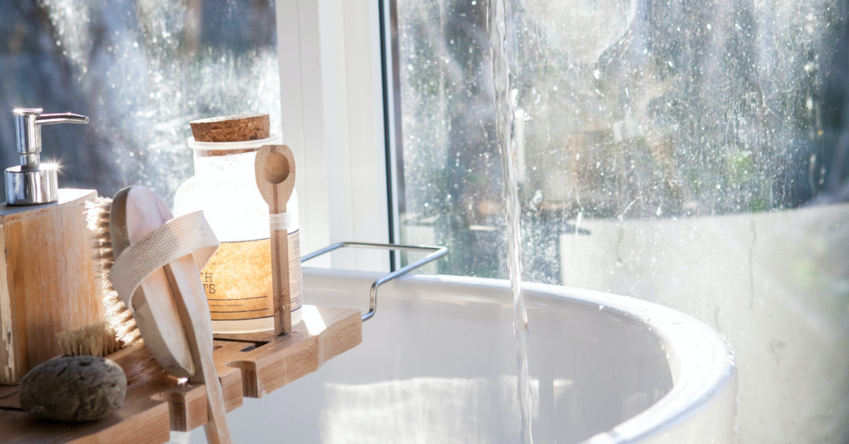 Bath and running water